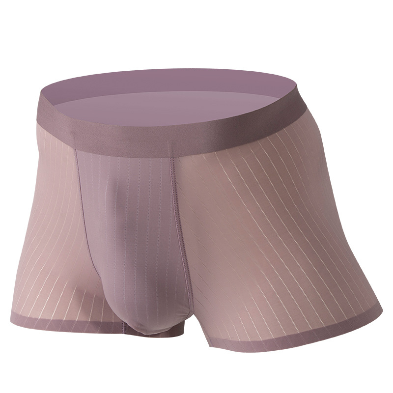 Muške bokserice od Ice Silk, bezšivne, prozračne, antibakterijske, tanke, uskog kroja, sportske i lagane
