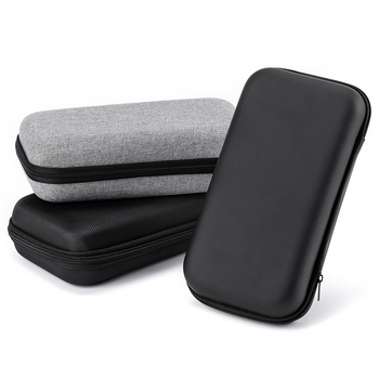 Carcasă rigidă din EVA pentru electronice 3C, husă de depozitare antișoc, 18×10×5 cm, neagră; culori personalizabile.