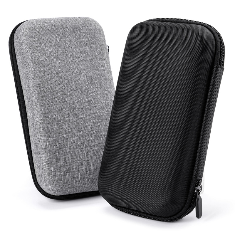 Carcasă rigidă din EVA pentru electronice 3C, husă de depozitare antișoc, 18×10×5 cm, neagră; culori personalizabile.