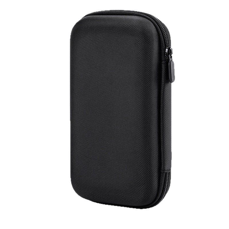 Carcasă rigidă din EVA pentru electronice 3C, husă de depozitare antișoc, 18×10×5 cm, neagră; culori personalizabile.
