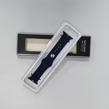 Kutija za pakiranje silikonsko-kožnog kaiša za sat, kutija za kaiš iWatch s bijelim PET blisterom