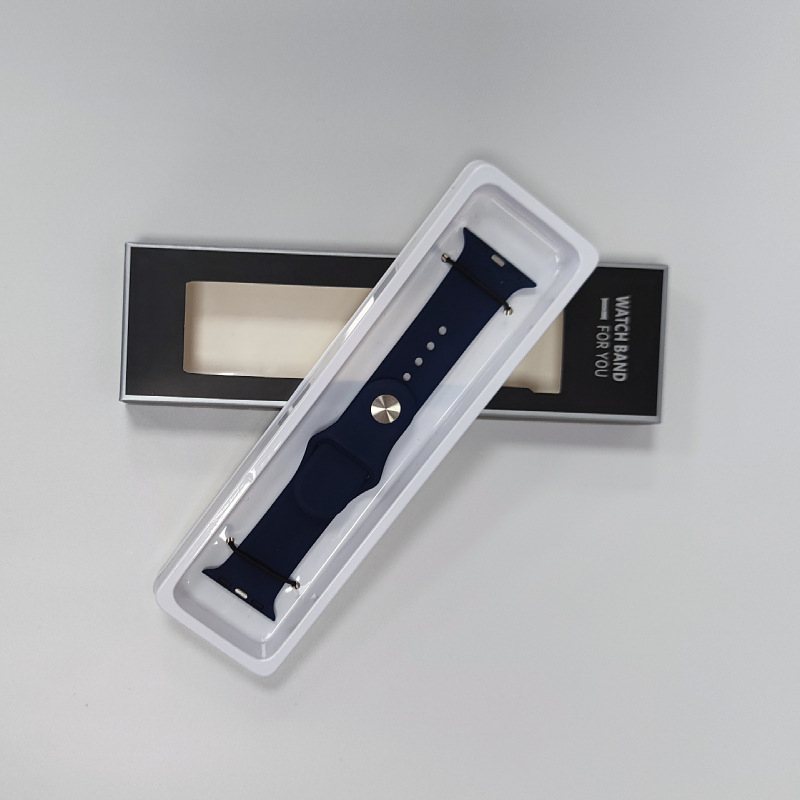 Kutija za pakiranje silikonsko-kožnog kaiša za sat, kutija za kaiš iWatch s bijelim PET blisterom