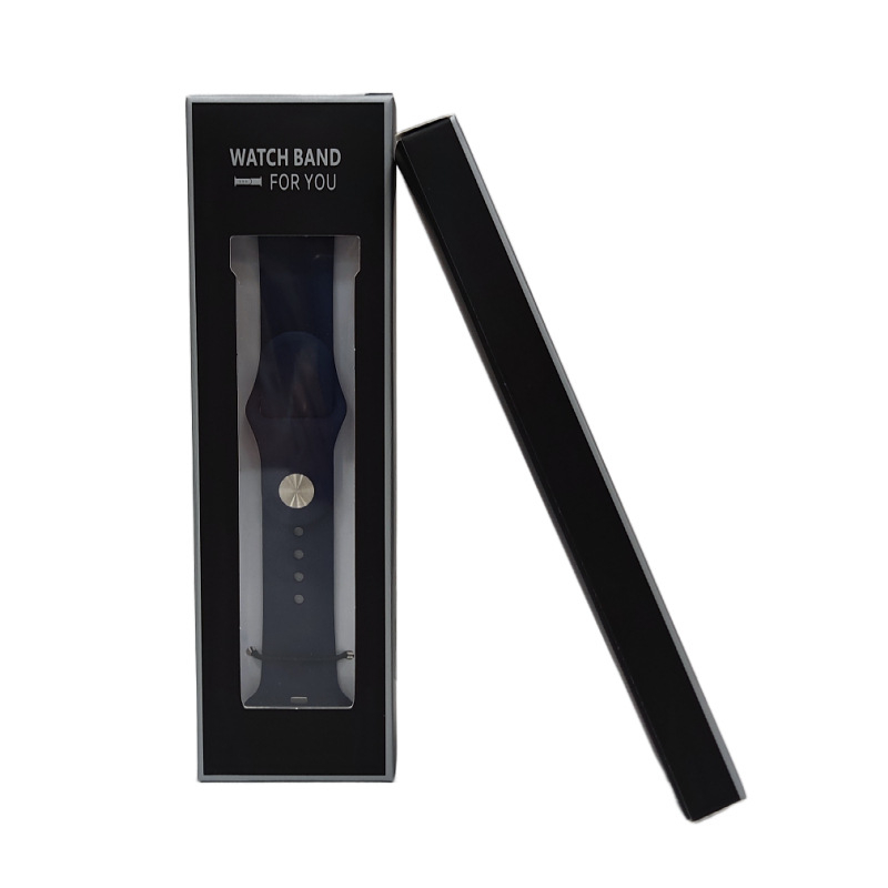 Kutija za pakiranje silikonsko-kožnog kaiša za sat, kutija za kaiš iWatch s bijelim PET blisterom