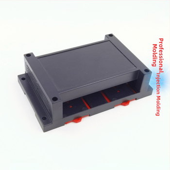 XLK-2 Plastové puzdro pre PLC priemyselný riadiaci box, rozmery 145 × 90 × 40 mm, s vyfrézovanými otvormi