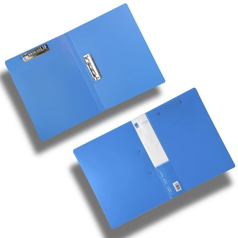A4 fascikl s dvostrukim klipom, plastični, uredski organizator, s tiskanim logotipom