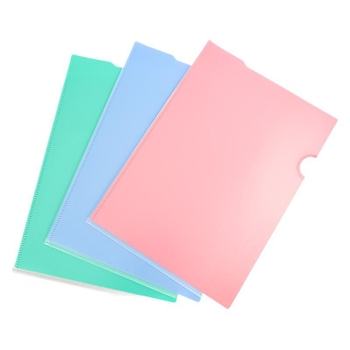 L-oblik dosje za uredsku organizaciju sa dvostrukim klipom, prilagodljivi PP plastični dosje (A4, 220×310 mm)