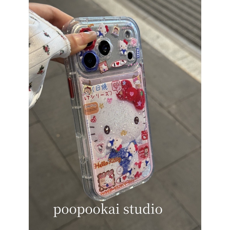 Carcasă KT Cat pentru iPhone – TPU protector, design drăguț, anti-cădere