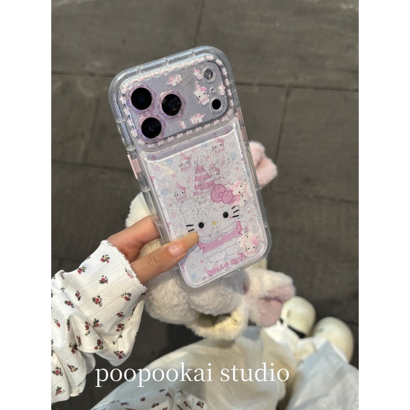 Carcasă KT Cat pentru iPhone – TPU protector, design drăguț, anti-cădere