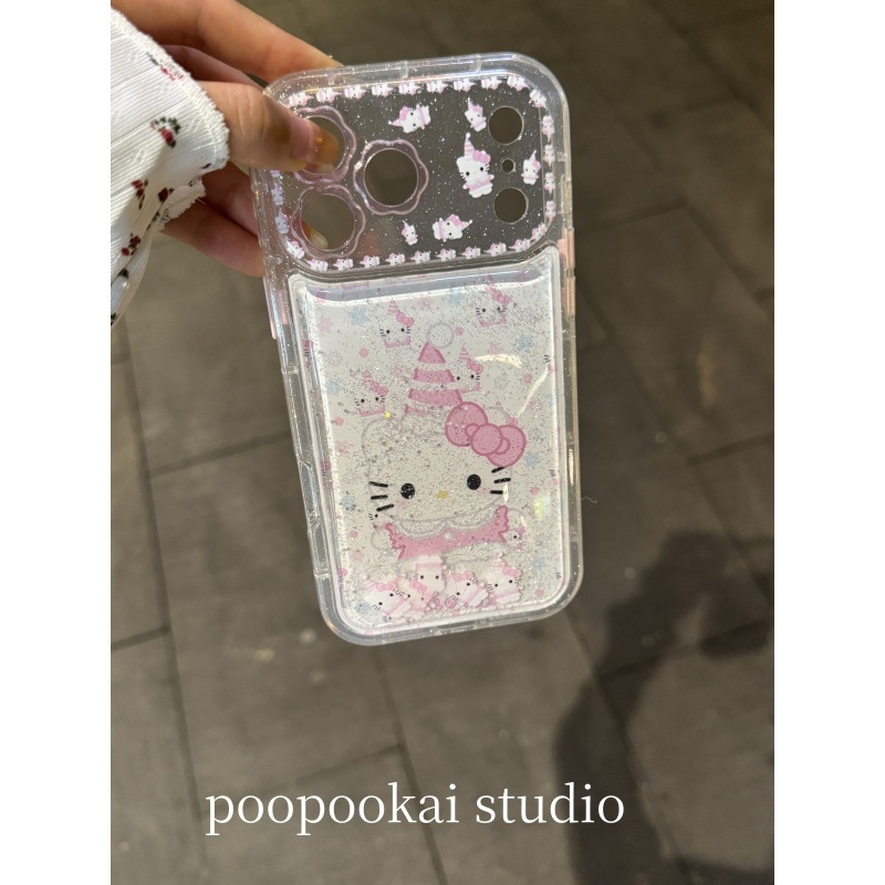 Carcasă KT Cat pentru iPhone – TPU protector, design drăguț, anti-cădere