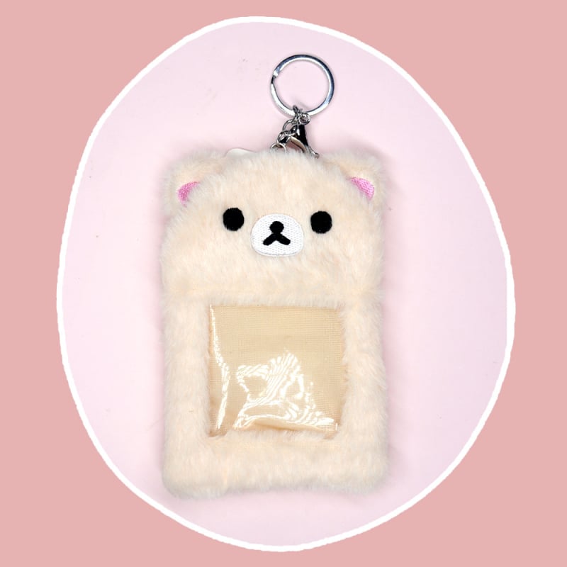 Slatka pliš kartični držač s Rilakkuma — serija za studente, organizator kartica i privjesak
