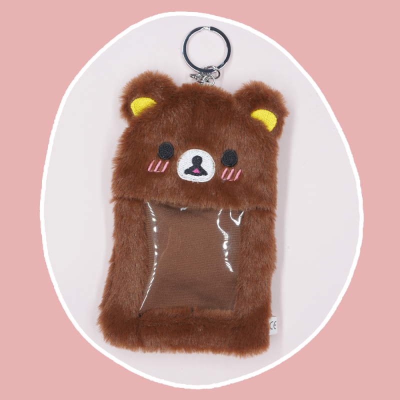 Slatka pliš kartični držač s Rilakkuma — serija za studente, organizator kartica i privjesak