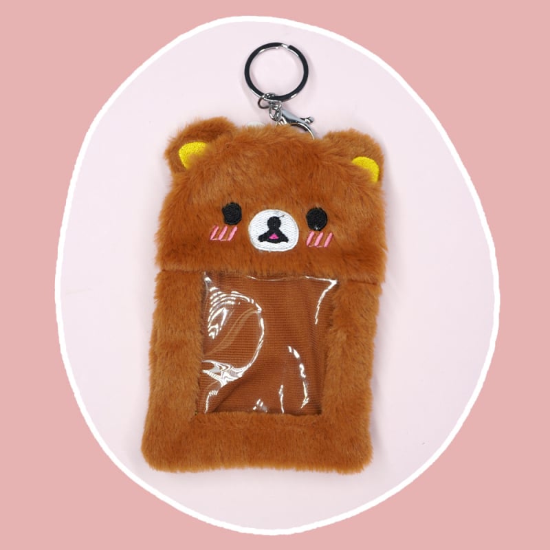 Slatka pliš kartični držač s Rilakkuma — serija za studente, organizator kartica i privjesak