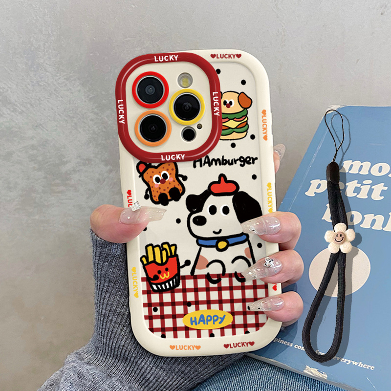 Carcasă de protecție pentru OnePlus Ace3 cu design hamburger și cartofi prăjiți, stil creativ Ace Pro
