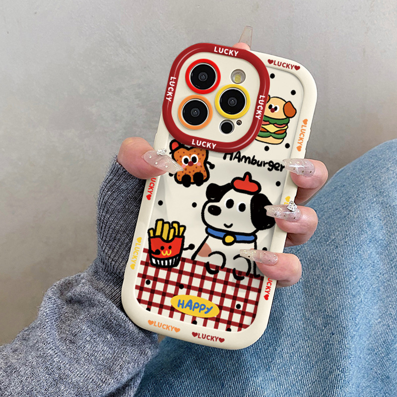 Carcasă de protecție pentru OnePlus Ace3 cu design hamburger și cartofi prăjiți, stil creativ Ace Pro