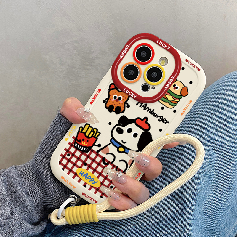 Carcasă de protecție pentru OnePlus Ace3 cu design hamburger și cartofi prăjiți, stil creativ Ace Pro