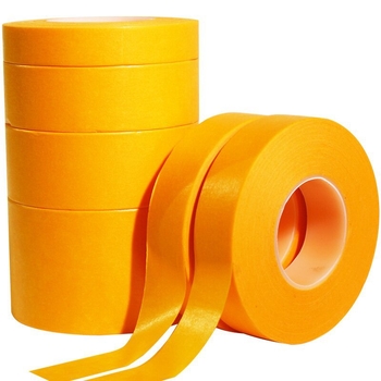 Washi traka visoke viskoznosti, teksturirani papir, žuta, širina 10–50 mm, duljina 20–50 m, bez ostatka ljepila, unutarnja dekoracija
