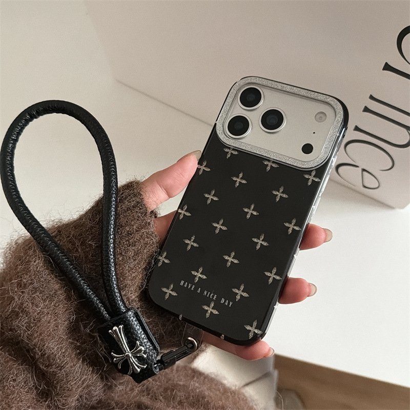Premium INS stil kućište s glitter križem za iPhone 17, iPhone 16 Pro Max / 15 iPhone 14, za žene