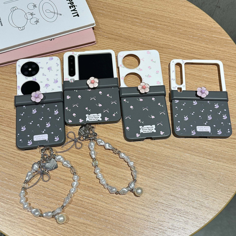 Stil Ins, husă rigidă de telefon cu ecran complet, model floral, pentru Oppo N3, Huawei P60, Honor, Vivo, Xiaomi 2, husă pliabilă