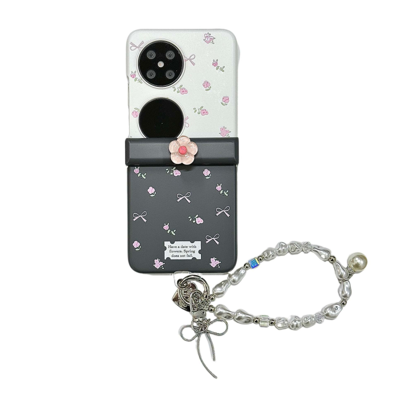 Stil Ins, husă rigidă de telefon cu ecran complet, model floral, pentru Oppo N3, Huawei P60, Honor, Vivo, Xiaomi 2, husă pliabilă