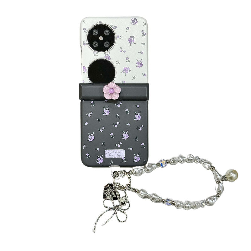 Stil Ins, husă rigidă de telefon cu ecran complet, model floral, pentru Oppo N3, Huawei P60, Honor, Vivo, Xiaomi 2, husă pliabilă