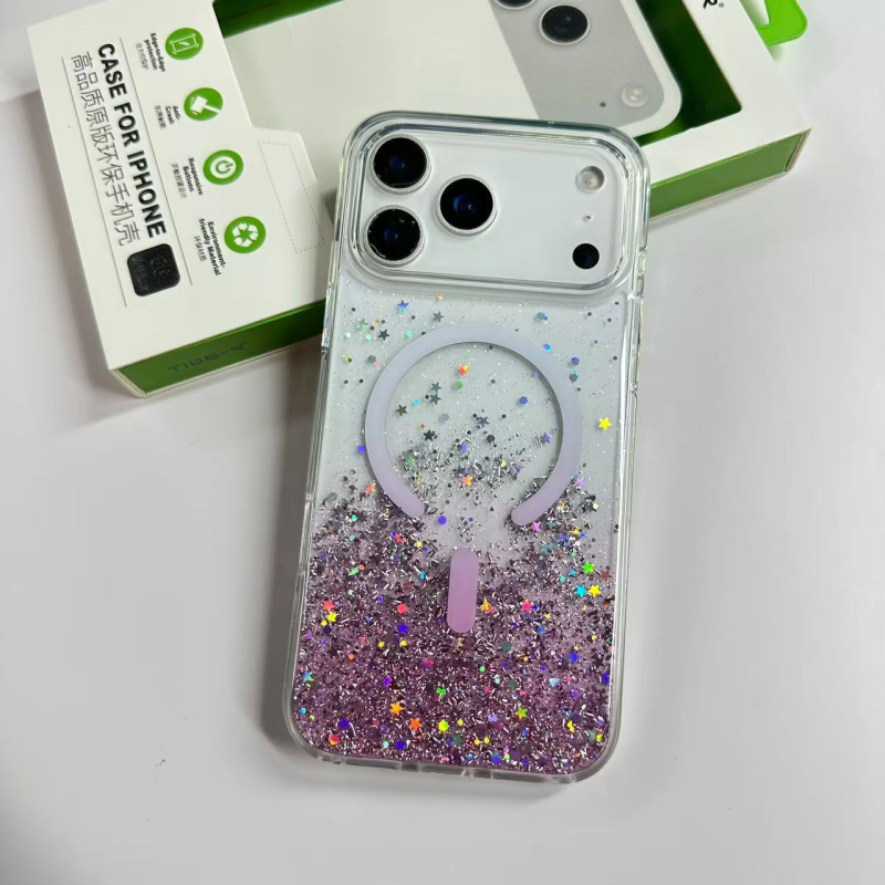 Tider prozirna silikon magnetna futrola za iPhone 17 Pro Max, zaštita od padova, elegantan dizajn