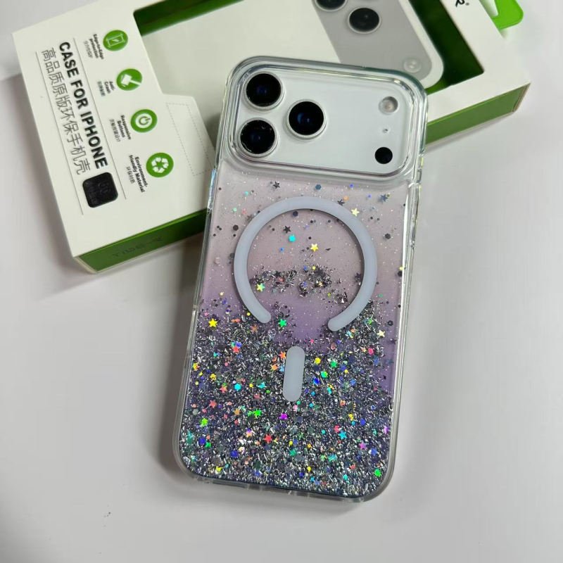 Tider prozirna silikon magnetna futrola za iPhone 17 Pro Max, zaštita od padova, elegantan dizajn