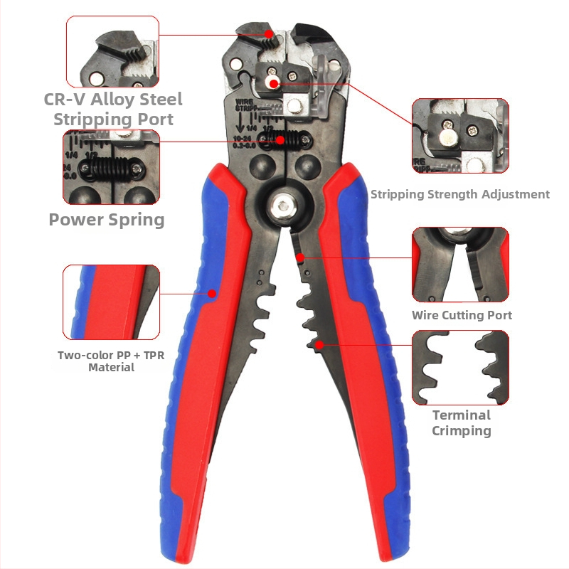 KOANTOOLS VXC916-6N Krimpovacie kliešte na terminály, trubové terminály, 0,08–16 mm