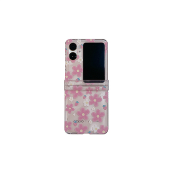 Husa OPPO Find N2 Flip, carcasa PC cu design pictat în stil desen animat, protecție pentru ecranul pliabil