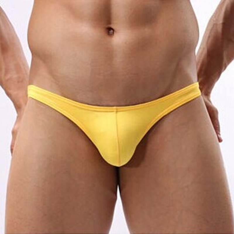 Muške bikini gaćice s U‑oblikom džepa, niski pojas