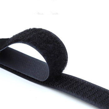 Šivana Velcro traka, bez ljepila, mješavina materijala, srednje kvalitete, crno-bijela