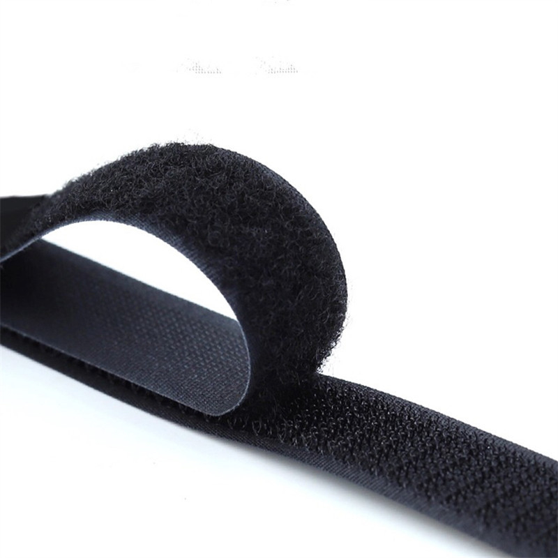 Šivana Velcro traka, bez ljepila, mješavina materijala, srednje kvalitete, crno-bijela