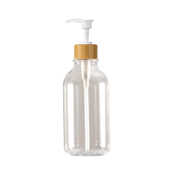 Plastična boca od 500 ml s pumpicom za šampon, gel za tuširanje i losion, zadebljana prstenom.