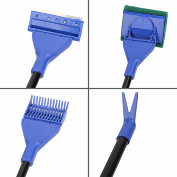 Akvarium set za čišćenje s dugačkom ručkom, pet u jednom, plastični