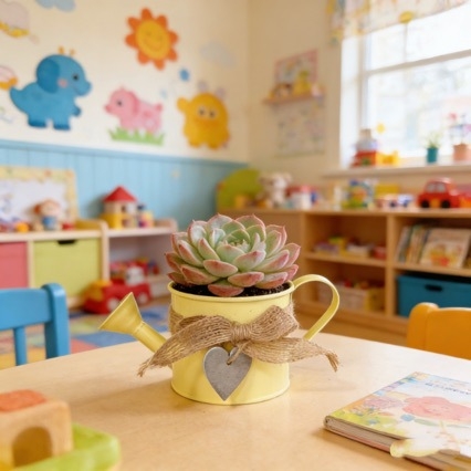 Mini posuda za zalijevanje, šarena i kreativna, dječja igračka, dekorativna željezna posuda za vrt
