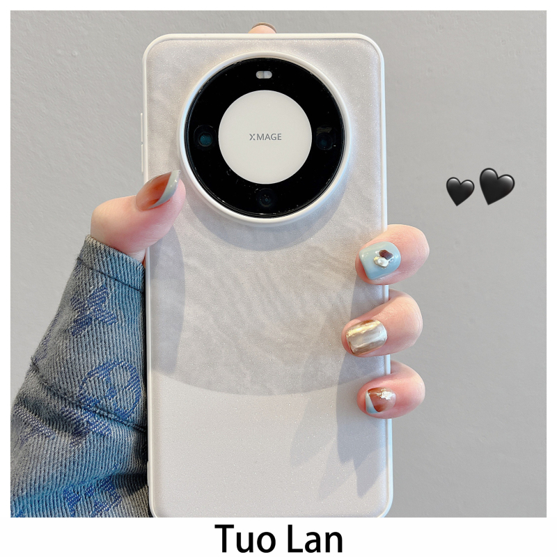 Carcasă de protecție Huawei Mate60 Pro – senzație premium, marmură mov cu sclipici, model M60
