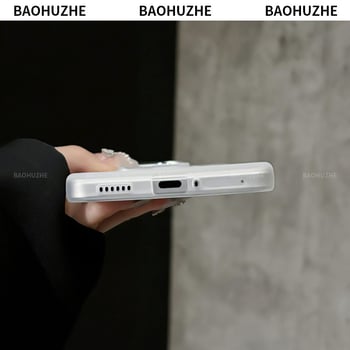 Prozirno kućište s elektroplatiranim zrcalnim okvirom za iQOO Z9 Turbo / Z9X