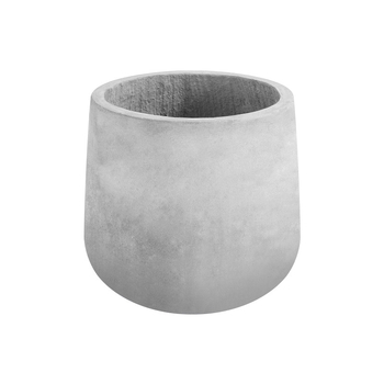 Okrugli betonski lonac za cvijeće, magnezijev oksid, ručno izrađeno, velik, unutarnje i vanjske prostore