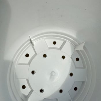 Bijeli plastični lonac za cvijeće, prozračni, ekstra velikih dimenzija, s kineskim stilom krajinske slike, čvrst i debeli dizajn za kućno vrtlarenje