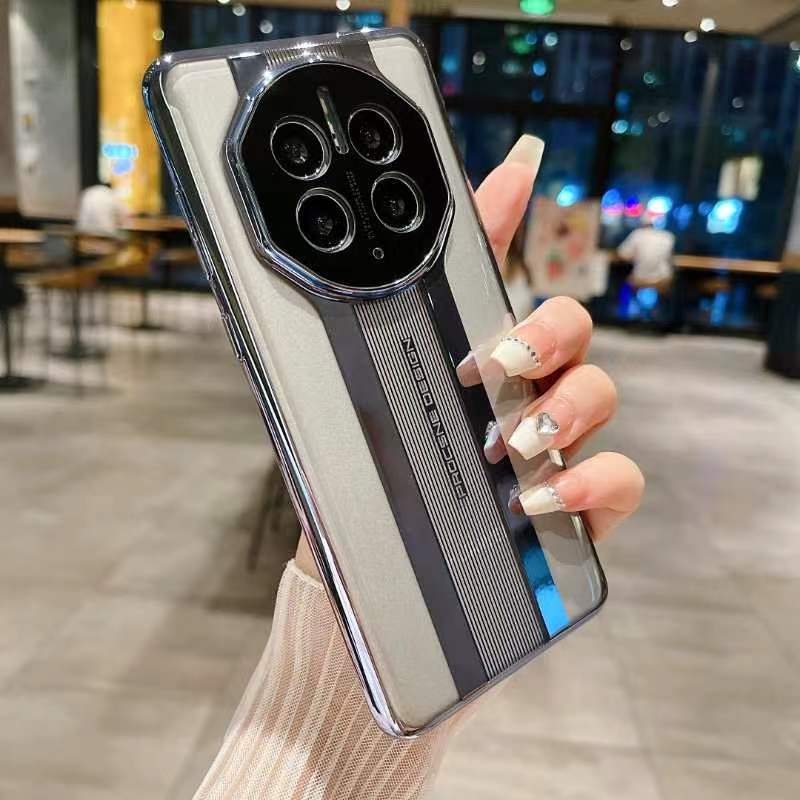 Maska za Huawei Mate60 s trostrukim elektroplatingom, Porsche stil — luksuzna zaštita