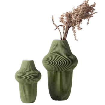 3D tiskana porcelanska vaza – minimalistički modern dekor za stol