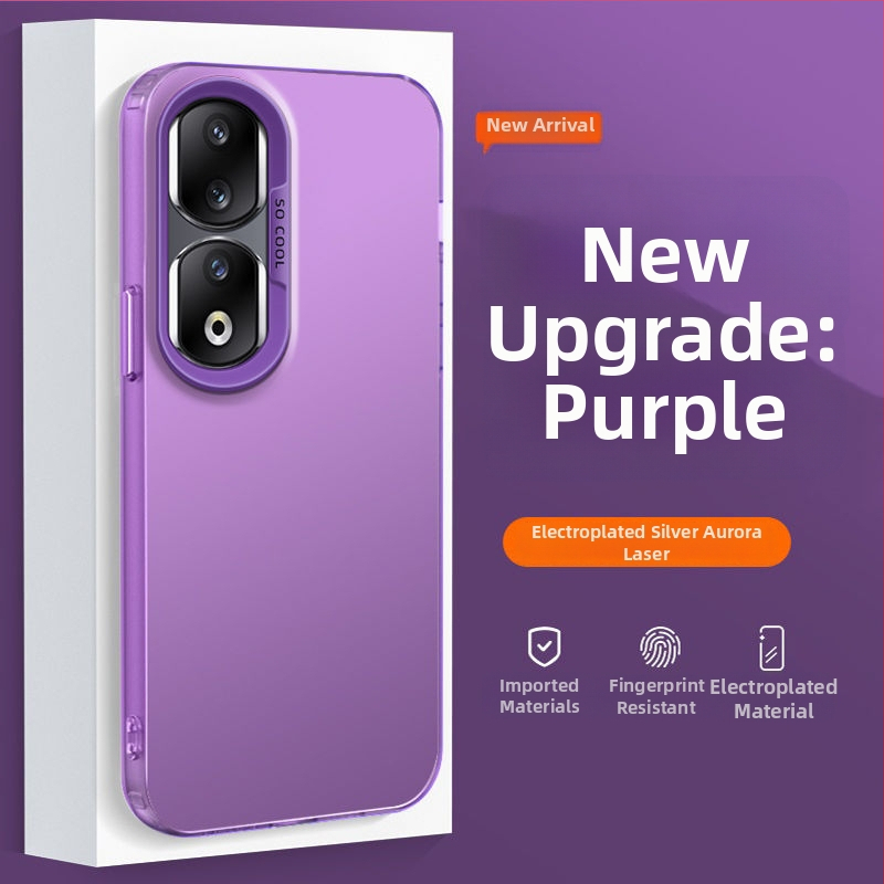 Puzdro pre Honor 90 Pro REP-AN00, matný povrch, odolný tvrdý kryt proti pádom, vylepšená strieborná farba