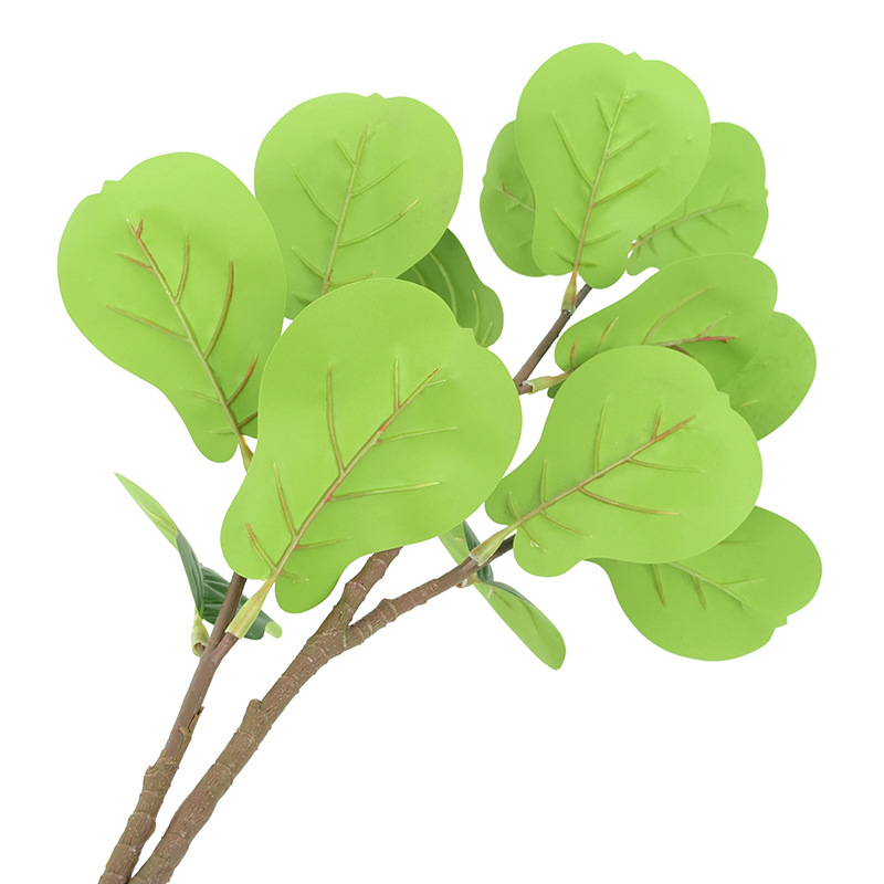 Umjetni fikus s listovima u obliku violine, 80 cm, unutarnja zelena dekoracija za pozadinu, DIY pejzažno uređenje