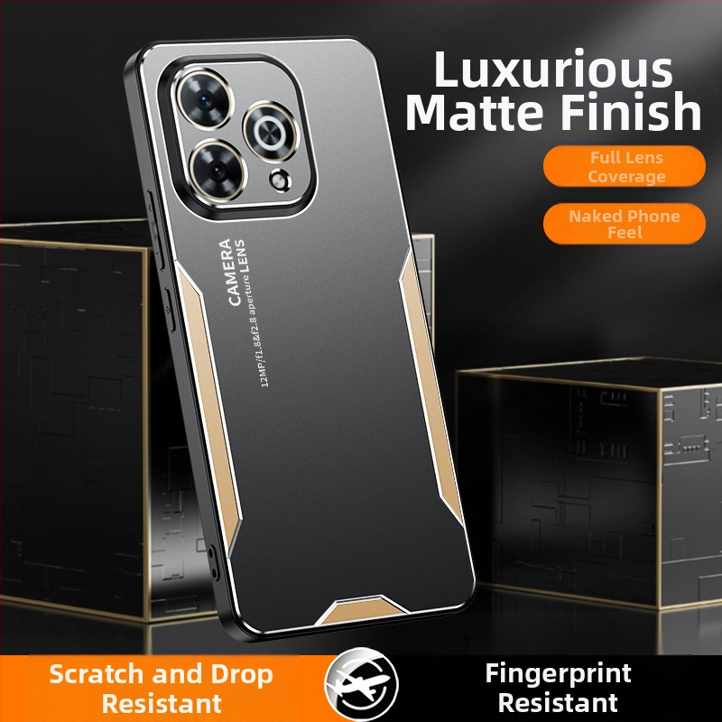 Ochranný kryt pre Huawei Enjoy 80 Pro s kovovým dizajnom čepele, plné krytie; kompatibilný s Enjoy 70 Plus/60/50