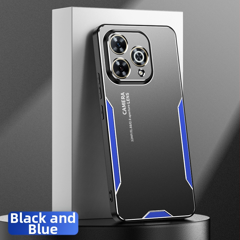 Ochranný kryt pre Huawei Enjoy 80 Pro s kovovým dizajnom čepele, plné krytie; kompatibilný s Enjoy 70 Plus/60/50