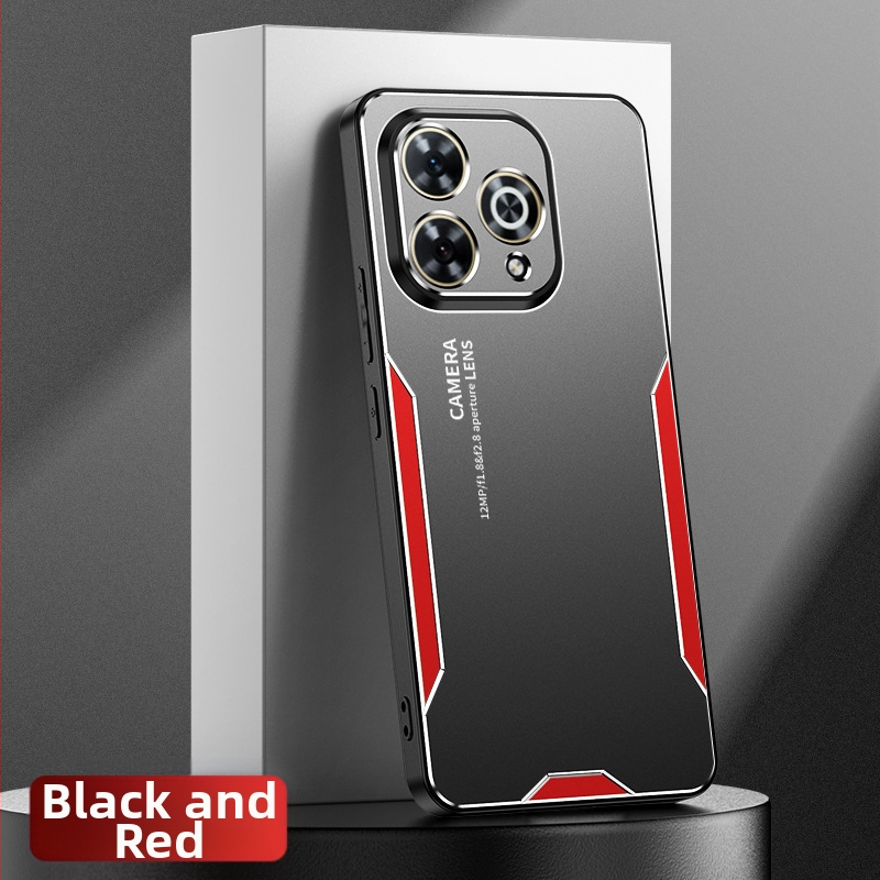 Ochranný kryt pre Huawei Enjoy 80 Pro s kovovým dizajnom čepele, plné krytie; kompatibilný s Enjoy 70 Plus/60/50