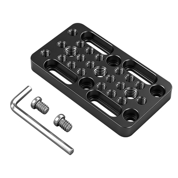 Univerzalna pločica za brzo oslobađanje s višestrukim otvorima za DSLR kamere, adapter glavne glave stativa, aluminijska legura, 83 g, nosivost 6–10 kg