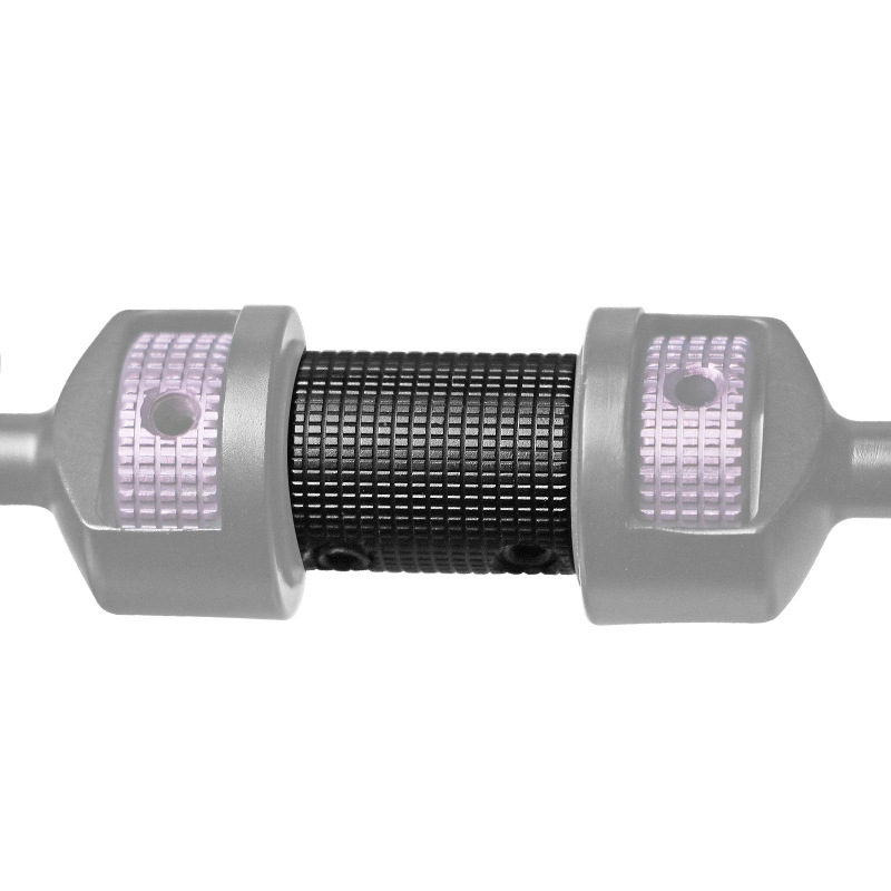 Paknadino: Aluminijska konverzijska matica 1/4–1/4 za fotoaparat, s narezanim uzorkom na površini, dimenzije 18×23 mm