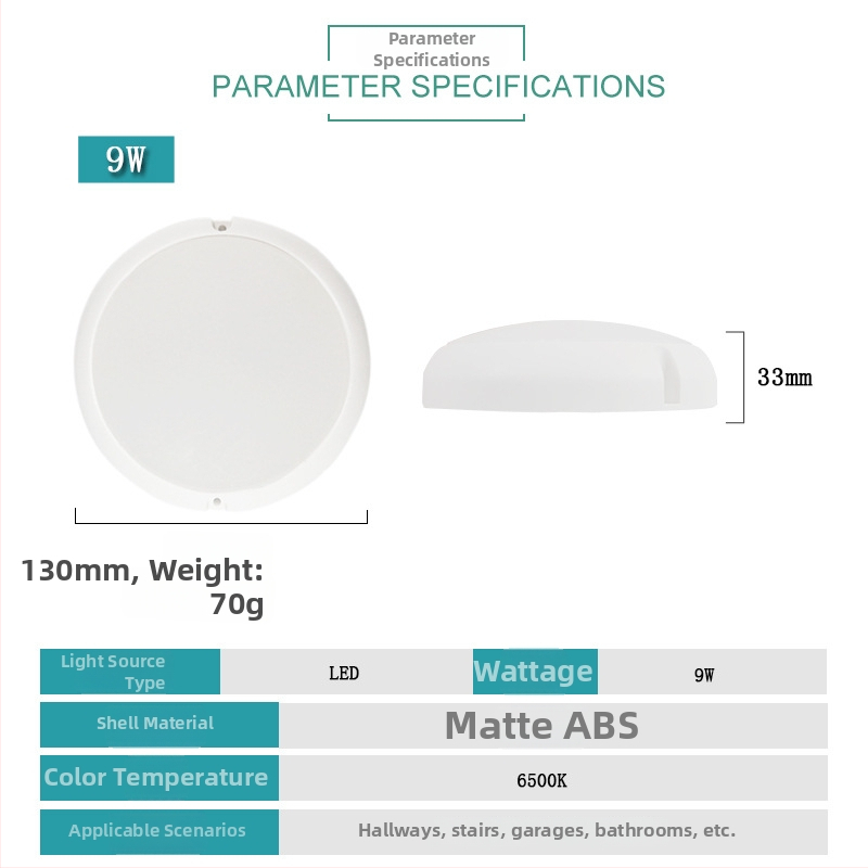 Stropné LED svietidlo s indukčným vypínačom, priemer 130 mm, moderný minimalistický dizajn