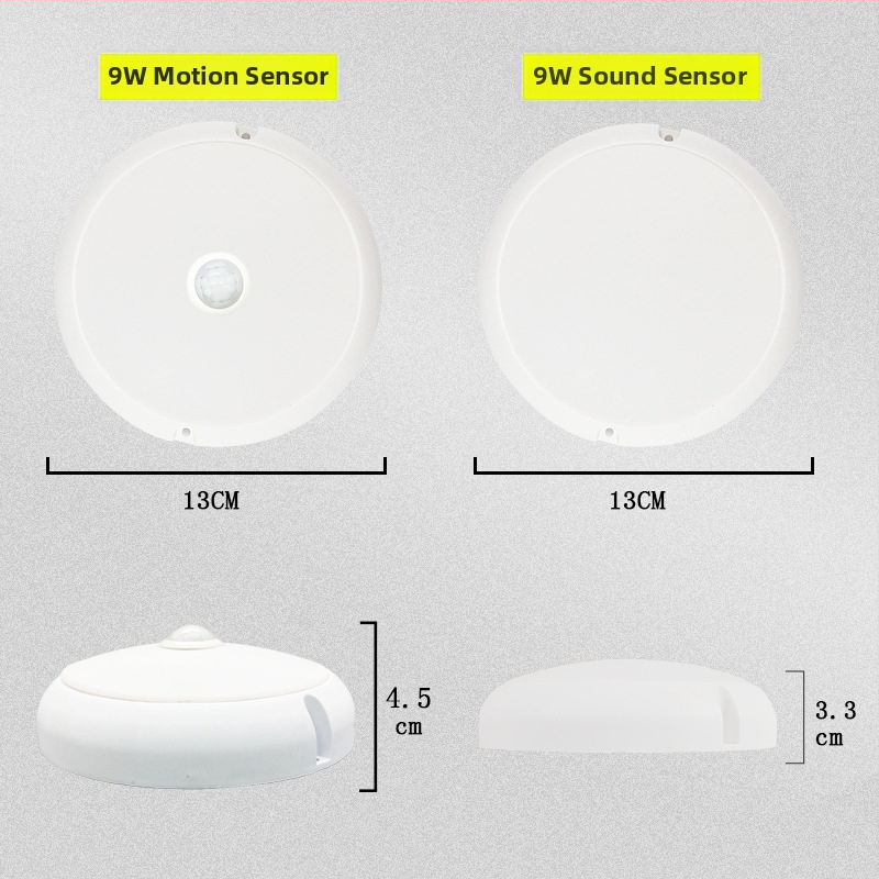 Stropné LED svietidlo s indukčným vypínačom, priemer 130 mm, moderný minimalistický dizajn