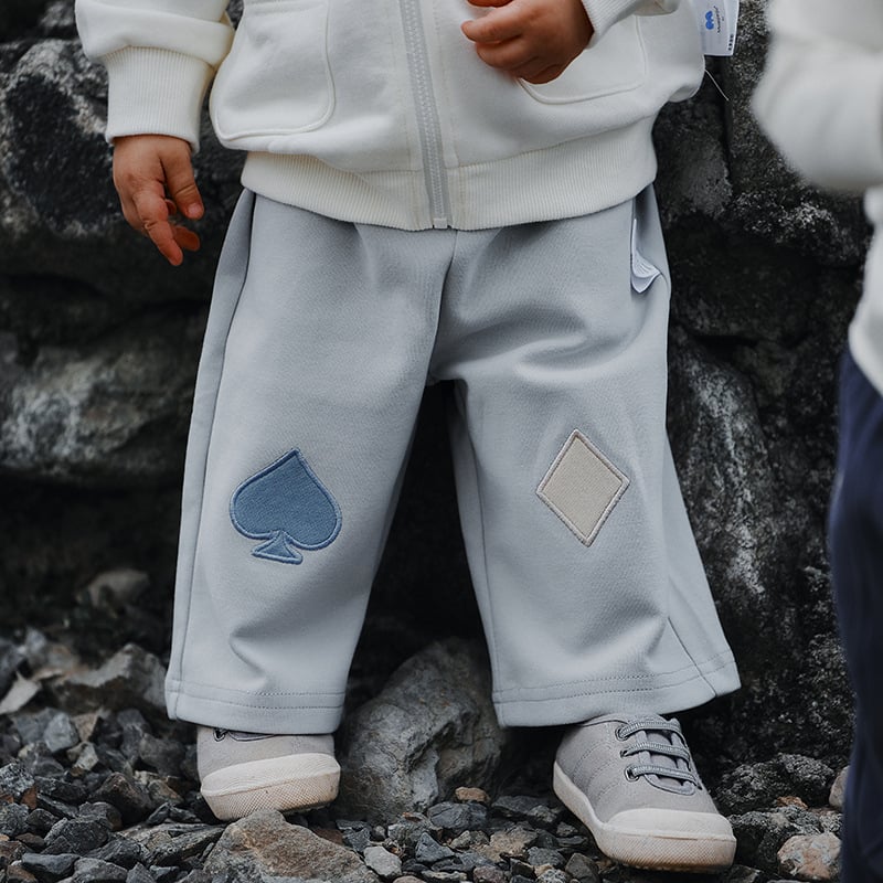 Unisex dječje hlače s ravnim krojem, pamuk, nordijski stil, proljeće–jesen 2025, model 5YCK019